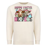 Sandshell Happy Easter Heifers Premium Sweatshirt - OliviaCreatesArt