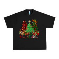 Black Feliz Navidad Urban Heavy Tee - NancyCooperArtShop