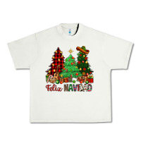 Pistachio Feliz Navidad Urban Heavy Tee - NancyCooperArtShop