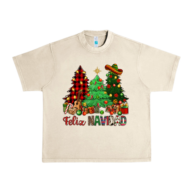 Feliz Navidad Urban Heavy Tee by NancyCooperArtShop | Teevron