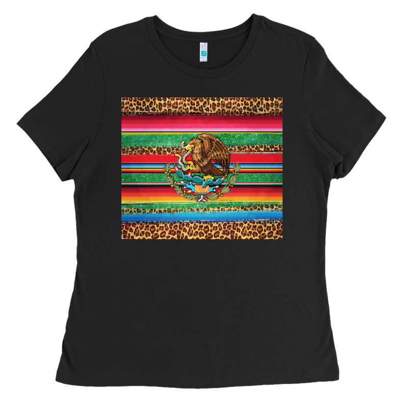 Serape Leopard Mexican Ladies Tee by Jasminsmagicworld | Teevron