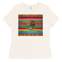 Bone serape leopard mexican Ladies Tee - Jasminsmagicworld