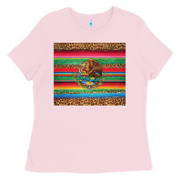Bubblegum Pink serape leopard mexican Ladies Tee - Jasminsmagicworld