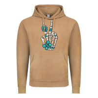 Vintage Camel turquoise gemstone skeleton hand Vintage Hoodie - MaliasSmallBusiness