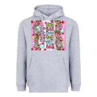 Heather Grey Happy Easter bunnies eggs 20oz skinny tumbler Heavyweight Hoodie - OliviaCreatesArt