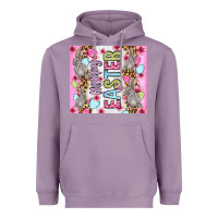 Lavender Happy Easter bunnies eggs 20oz skinny tumbler Heavyweight Hoodie - OliviaCreatesArt