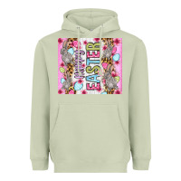 Matcha Happy Easter bunnies eggs 20oz skinny tumbler Heavyweight Hoodie - OliviaCreatesArt