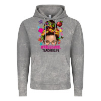Cloud Rock preschool teacher life  messy bun Vintage Hoodie - NancyCooperArtShop