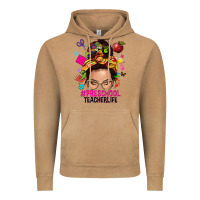 Vintage Camel preschool teacher life  messy bun Vintage Hoodie - NancyCooperArtShop