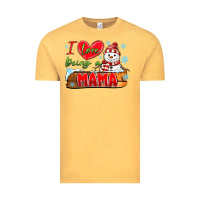 Vintage Mustard i love being a mama Vintage Tee - MaliasSmallBusiness
