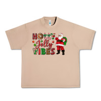 Burro Holly Jolly vibes Christmas with Santa Urban Heavy Tee - NancyCooperArtShop