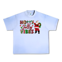 Grape Ice Holly Jolly vibes Christmas with Santa Urban Heavy Tee - NancyCooperArtShop