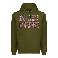 Army Green inked mama Premium Hoodie - JahusDesignShop