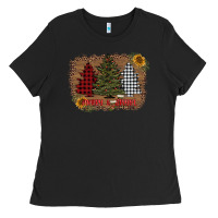 Merry And Bright With Tree's Ladies Tee | Teevron