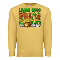 Antique Gold St. Patrick's little miss pot of gold Premium Sweatshirt - OliviaCreatesArt
