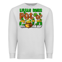 Dove Grey St. Patrick's little miss pot of gold Premium Sweatshirt - OliviaCreatesArt