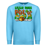 Ocean Blue St. Patrick's little miss pot of gold Premium Sweatshirt - OliviaCreatesArt