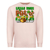 Pale Pink St. Patrick's little miss pot of gold Premium Sweatshirt - OliviaCreatesArt