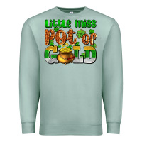 Seafoam St. Patrick's little miss pot of gold Premium Sweatshirt - OliviaCreatesArt