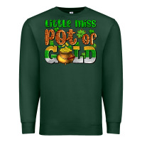 Sports Green St. Patrick's little miss pot of gold Premium Sweatshirt - OliviaCreatesArt