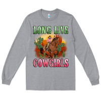 Heather Grey long live cowgirls artiststas Long Sleeve Tee - Artiststas