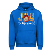 Cobalt Joy To The World Urban Hoodie - CowhideDigitalArt