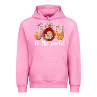 Fuchsia Pink Joy To The World Urban Hoodie - CowhideDigitalArt