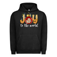 Pigment Black Joy To The World Urban Hoodie - CowhideDigitalArt