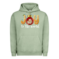 Pigment Oil Green Joy To The World Urban Hoodie - CowhideDigitalArt