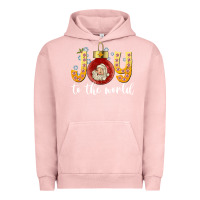 Pigment Salmon Joy To The World Urban Hoodie - CowhideDigitalArt