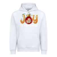 White Joy To The World Urban Hoodie - CowhideDigitalArt