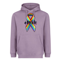 Lavender pride lgbtq awareness ribbon Heavyweight Hoodie - OliviaCreatesArt