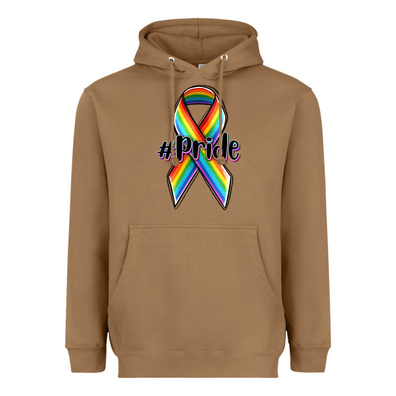 Pride Lgbtq Awareness Ribbon Heavyweight Hoodie by OliviaCreatesArt | Teevron