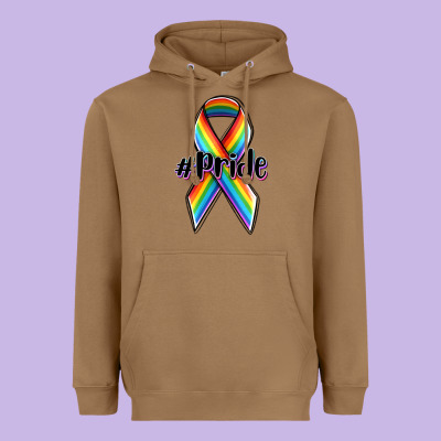 Pride Lgbtq Awareness Ribbon Heavyweight Hoodie Designed By Oliviacreatesart