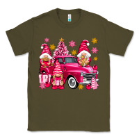 Army Green Pink christmas gnomes truck Classic Tee - NancyCooperArtShop