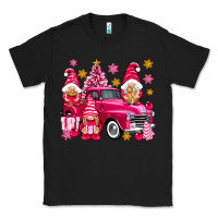 Black Pink christmas gnomes truck Classic Tee - NancyCooperArtShop