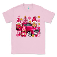 Bubblegum Pink Pink christmas gnomes truck Classic Tee - NancyCooperArtShop