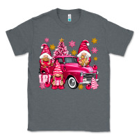 Charcoal Heather Pink christmas gnomes truck Classic Tee - NancyCooperArtShop