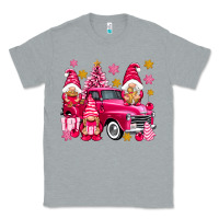 Heather Grey Pink christmas gnomes truck Classic Tee - NancyCooperArtShop