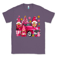 Lavender Pink christmas gnomes truck Classic Tee - NancyCooperArtShop