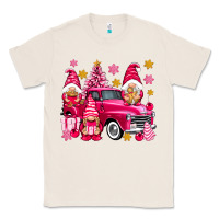 Natural Pink christmas gnomes truck Classic Tee - NancyCooperArtShop
