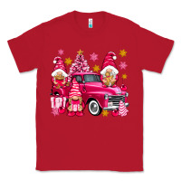 Red Pink christmas gnomes truck Classic Tee - NancyCooperArtShop