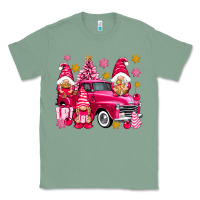 Sage Pink christmas gnomes truck Classic Tee - NancyCooperArtShop