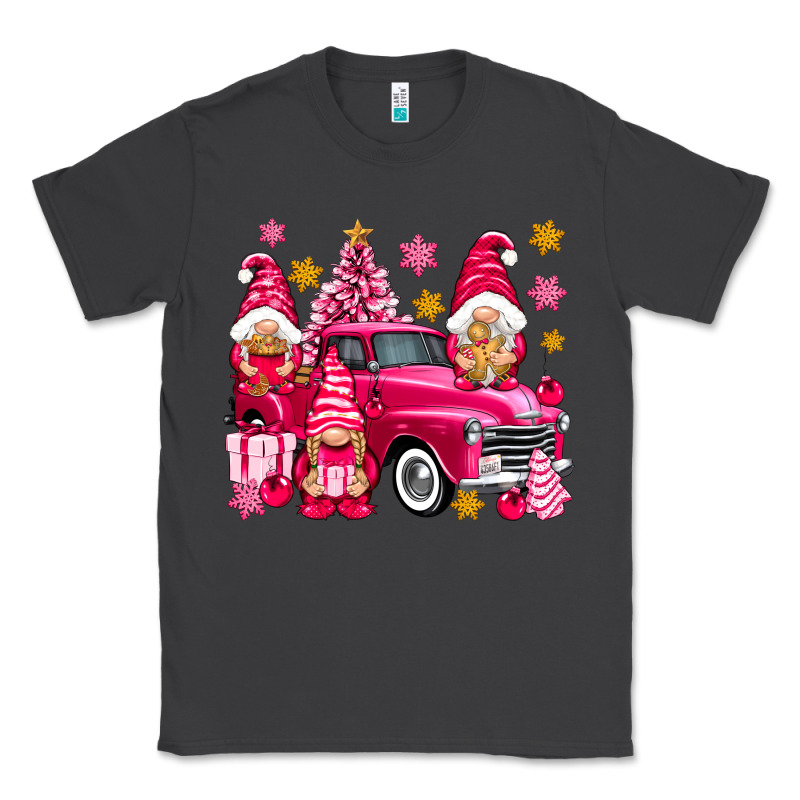 Pink Christmas Gnomes Truck Classic Tee by NancyCooperArtShop | Teevron