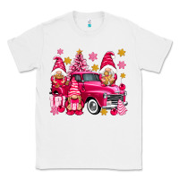 White Pink christmas gnomes truck Classic Tee - NancyCooperArtShop