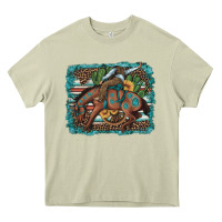 Mossy bucking bronco cowboy rodeo cactus and sunflowers Heavy Core Tee - Artiststas