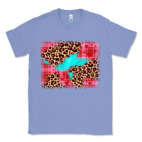 Colony Blue valentine's day leopard background Classic Tee - JahusDesignShop
