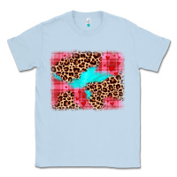 Dusty Blue valentine's day leopard background Classic Tee - JahusDesignShop