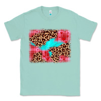 Seafoam valentine's day leopard background Classic Tee - JahusDesignShop