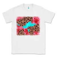 White valentine's day leopard background Classic Tee - JahusDesignShop